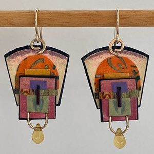 Handcrafted artsy earrings